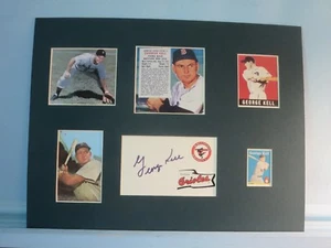 Baseball Hall of Famer George Kell & his autograph - Picture 1 of 2