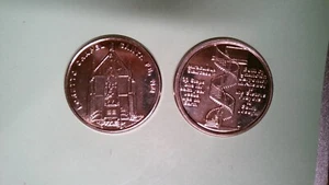 CHALLENGE COIN LORETTO CHAPEL SANTA FE NEW MEXICO PRAYERS TO SAINT JOSEPH - Picture 1 of 1