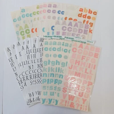 Lot of Mrs. Grossman's Multicolor Vellum Upper/Lower Case Sticker Letters 57 pcs - Image 1 of 4