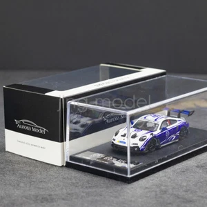 Aurora 1:64 White Blue 992 GT3 RS Sports Diecast Metal Car Model Collections - Picture 1 of 5