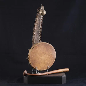 Rare Tambour Touareg en bronze Afrique du Nord fin XIXe siècle - Picture 1 of 9