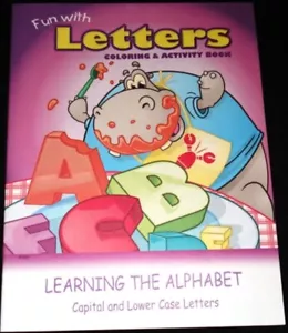 NUEVO Libro de actividades y colorear divertido con letras (alfabeto, mayúsculas, minúsculas) - Imagen 1 de 2