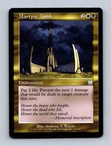 Magic The Gathering MTG Martyrs' Tomb 110/143 (Silver) Apocalypse Card 2001 - Picture 1 of 2