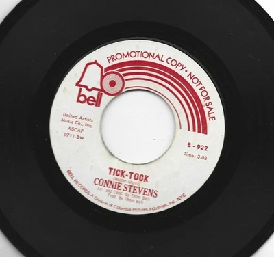 NORTHERN SOUL 45 - CONNIE STEVENS - TICK-TOCK  -  HEAR  1970 PROMO BELL - Image 1 of 2