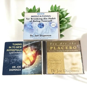 Joe Dispenza Meditation CD Lot 3 Breaking the Habit Placebo Tuning Potentials - Foto 1 di 7