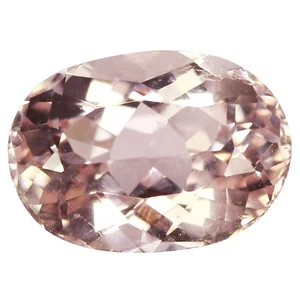 1.57 Ct Sensational Perfect Oval 8.2 x 5.6 MM Pink Brazil Natural Morganite - Picture 1 of 5