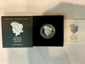 2023 S PROOF PEACE Silver Dollar Deep Cameo Coin w/ OGP - Picture 1 of 1