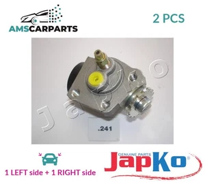 DRUM WHEEL BRAKE CYLINDER PAIR UPPER FRONT 67241 JAPKO 2PCS NEW OE REPLACEMENT - Picture 1 of 5