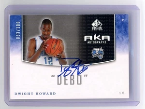 2004-05 Upper Deck SP Signature Edition Dwight Howard Aka Debo SSP /100 HOF - Picture 1 of 2