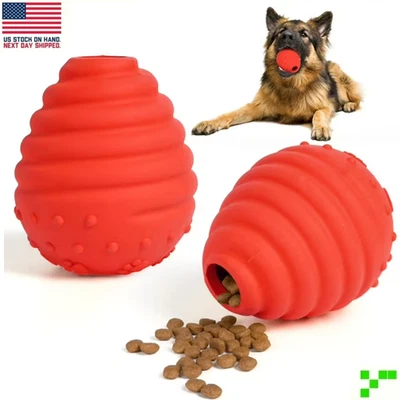 Dispensador interactivo de golosinas juguete comida para mascotas perro alimentador rompecabezas bola goma Foto 1 de 4