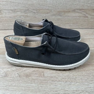 Hey Dude Wendy Women's Shoes Size 11 Chambray Off Black Slip On Casual Loafers - Picture 1 of 10