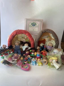 Grande lotto vintage cavolo toppa bambini pin ups bambole figure porcellana fienile pasquale - Foto 1 di 13