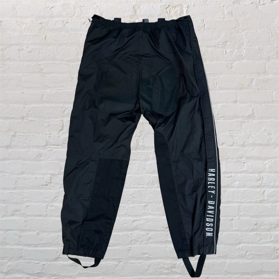 Harley-Davidson Men's 2XL Rainproof Pants Breakaway Pants Elastic Waist Foto 1 de 4