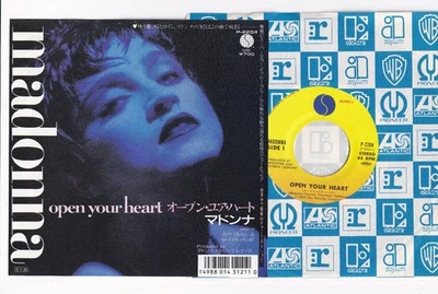 Madonna Open Your Heart Japan 7' Single Record P-2204 Rare! 1987 - Image 1 of 4