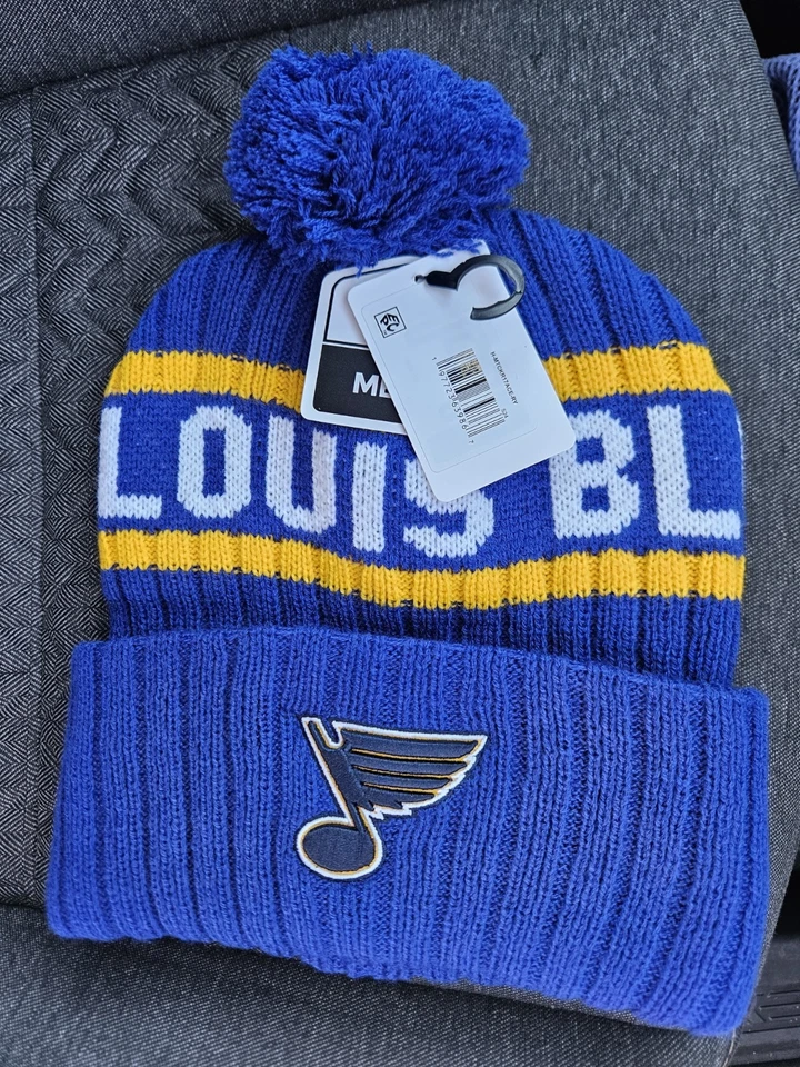 Fan Favorite NHL Official St. Louis Blues Adult Hockey Beanie Stocking Cap - Image 1 of 2