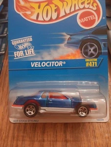 Hot Wheels 1996 Velocitor #471 Blue Variation 1980s Ford Thunderbird Stocker Car - Picture 1 of 15
