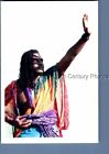 FOUND COLOR PHOTO O+5192 BLACK MAN POSED WITH HAND UP TO SUN,SHADOW ON FACE