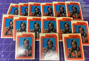NOS LOT 15-The A-TEAM 1983 Topps Complete 12 Sticker/Puzzle, Card Set +3 more - Picture 1 of 7