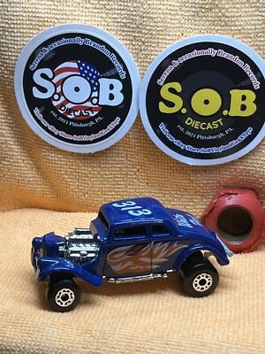 MATCHBOX 1933 WILLYS STREET ROD Blue Diecast White Heat 313 NM Cond - Image 1 of 4