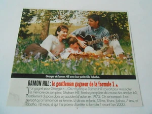 Clipping Coupure de Presse 1997  Damon Hill le gentleman gagneur de la formule 1 - Imagen 1 de 1