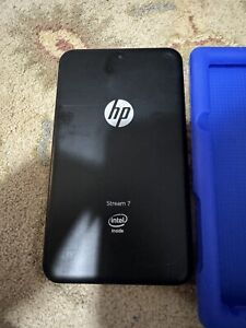 HP Stream 7 Windows Tablet Black Back Working Tested Factory Reset W/ Blue Case