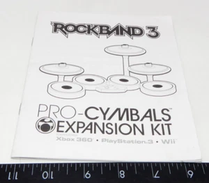 Rock Band 3 Pro-Cymbals Expansion Kit Instruction Game Manual Only Cymbals - Picture 1 of 2