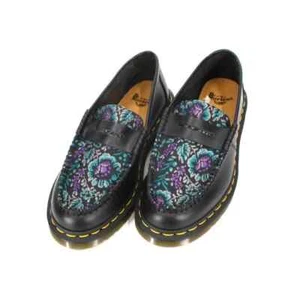 Dr. Martens Penton Floral Loafers Black Leather Jacquard Slip On Size 9 $150 - Picture 1 of 6