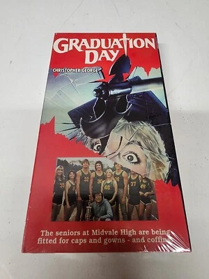Graduation Day (VHS 1992) Christopher George, Patch Mackenzie, NEW SEALED!!! - Image 1 of 4