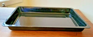 Rechteckig 19,25"" x 13,25"" schwarz emailliert beschichtet Stahlofen Röstpfanne (NEU OHNE ETIKETT) - Bild 1 von 6