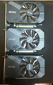 3x Zotac P106-090 3GB, mining GPU (similar to NVIDIA GTX 1060), no video output - Picture 1 of 6