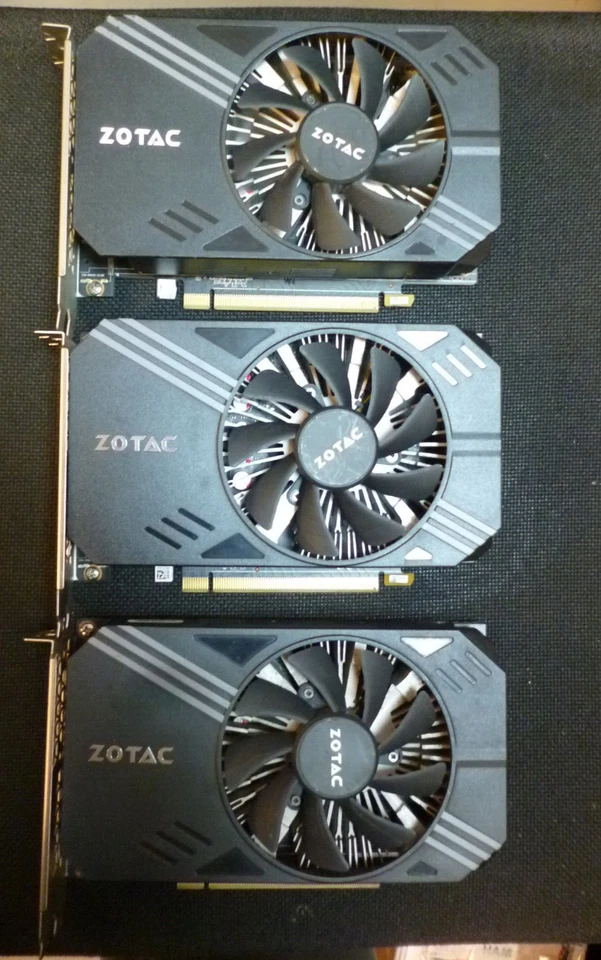 3x  Zotac P106-090 3GB, mining GPU (similar to NVIDIA GTX 1060), no video output - Image 1 of 4