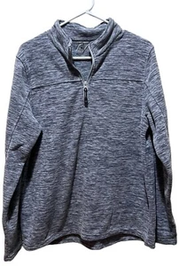 Roper Men's Grey 1/4 Zip Micro Fleece Pullover  Large - Picture 1 of 4