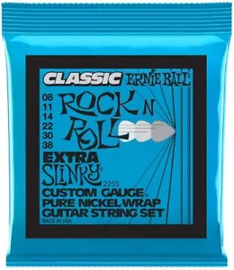Ernie Ball 2255 Extra Slinky Pure Nickel Wrap Corde per chitarra elettrica - Foto 1 di 1