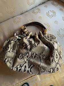 MICHAEL KORS GENUINE PYTHON SKORPIOS COLLECTION TOTE ITALY NWT $2995 - Picture 1 of 10