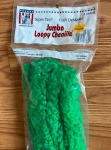 Blue Jay Super Tex Jumbo Loopy Chenille, Emerald - Picture 1 of 5