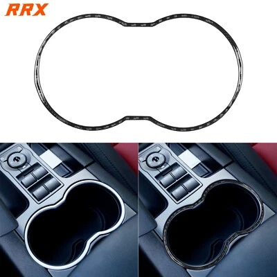 Cubierta de panel portavasos de agua central de fibra de carbono real para Pontiac G8 08-09 Foto 1 de 4