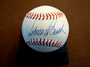 JOHNNY BENCH CINCINNATI REDS HOF CATCHER SIGNED AUTO VINTAGE ONL BASEBALL JSA - Picture 1 of 3
