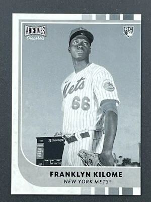 FRANKLIN KILOME RC 2021 Topps Archives Snapshots #17 Mets B&W Parallel - Image 1 of 2