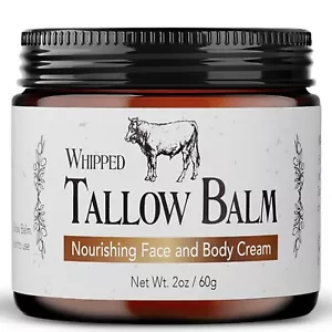 Beef Tallow for Skin | 100% Grass Fed Handmade Tallow Face Moisturizer - Picture 1 of 6