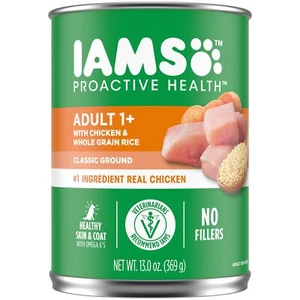 IAMS Proactive Health Adult Wet Dog Food with Chicken and Rice Pack of 12 Cans - Picture 1 of 10