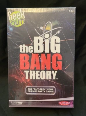 NEW AND SEALED THE BIG BANG THEORY GEEK OUT CARD BIDDING BOARD TRIVIA GAME  - Image 1 of 4