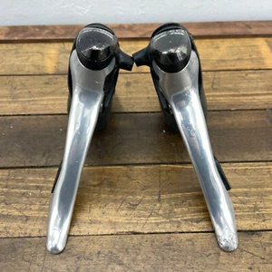 Vintage Shimano 105 Shifter Set Triple ST-5510 Shift 9 Speed Flight Deck 3s 9s - Picture 1 of 16