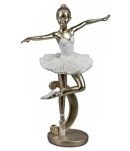 Formano Ballerina Mädchen tanzt 23 cm weiß gold 772862 C - Bild 1 von 2