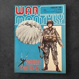 War Monthly Magazine Issue 26 May 1976 Paratroopers WWII Soldiers From The Sky - Imagen 1 de 8