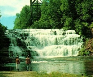 Postal de Agate Water Falls Trucha Michigan - Imagen 1 de 3