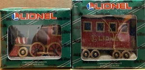 Lionel #L-018 & #L-019 Lionel Motor und Begleitwagen Ornamente NEU/NEUWERTIG!!! - Bild 1 von 1