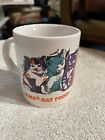 Vintage 80s IAMS Cat Foods Good For Life Coffee Mug Tea Cup Colorful Kittens