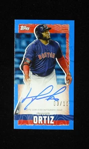 2023 Topps Rip David Ortiz Blue Mini On-card Auto # /10 - Picture 1 of 2