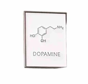 Dopamin Molekülstruktur Metall Emaille Pin - Neu Spaß Wissenschaft Moleküle Pin - Bild 1 von 3