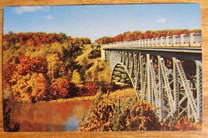Cooley Bridge Cadillac Michigan MI Postkarte 1960er Jahre Avery Studios - Bild 1 von 1
